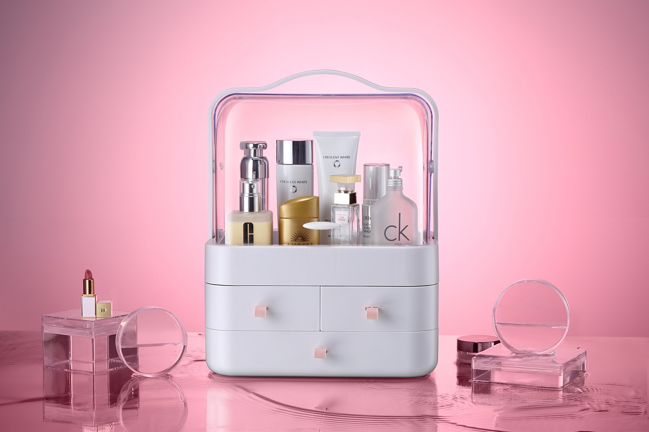 網紅化妝品收納盒 提升化妝臺顏值與實用性的必備神器