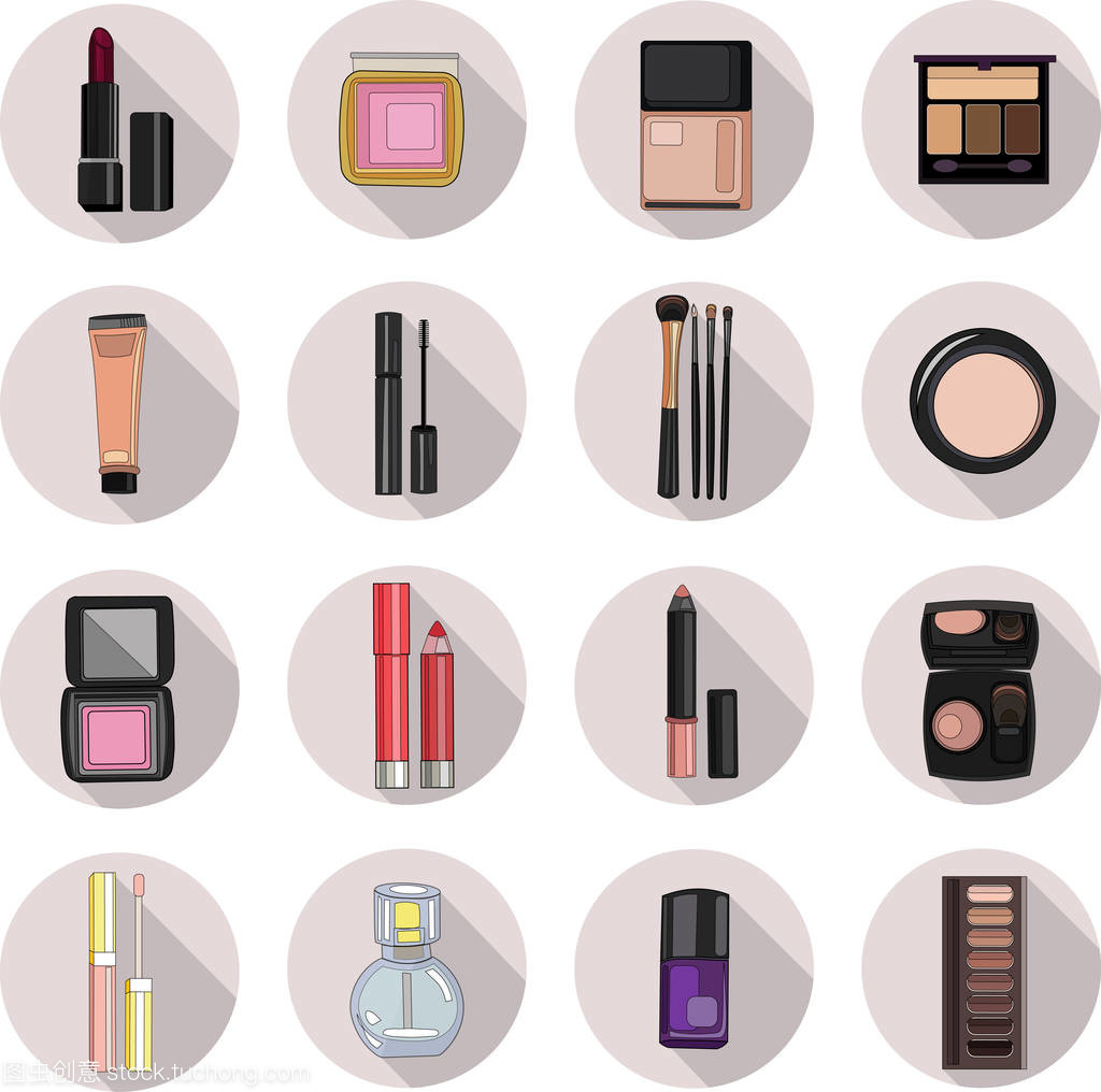 化妝品圖標 品牌視覺形象的精髓
